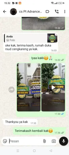 Testimonial Papan Bunga Pernikahan asem