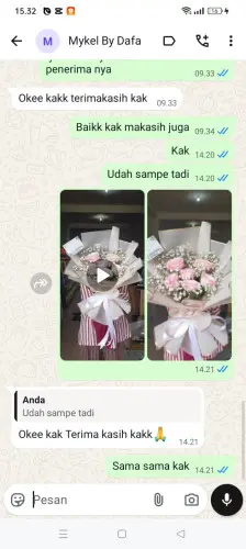 Testimonial Buket Bunga asem