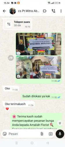 Testimonial Papan Bunga asem