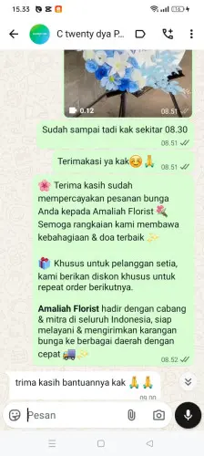 Testimonial Standing Flower asem