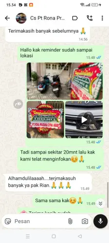 Testimonial Papan Bunga asem