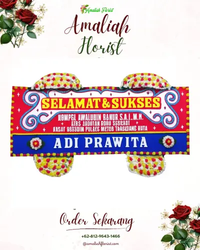 Karangan Bunga Ucapan Selamat asem